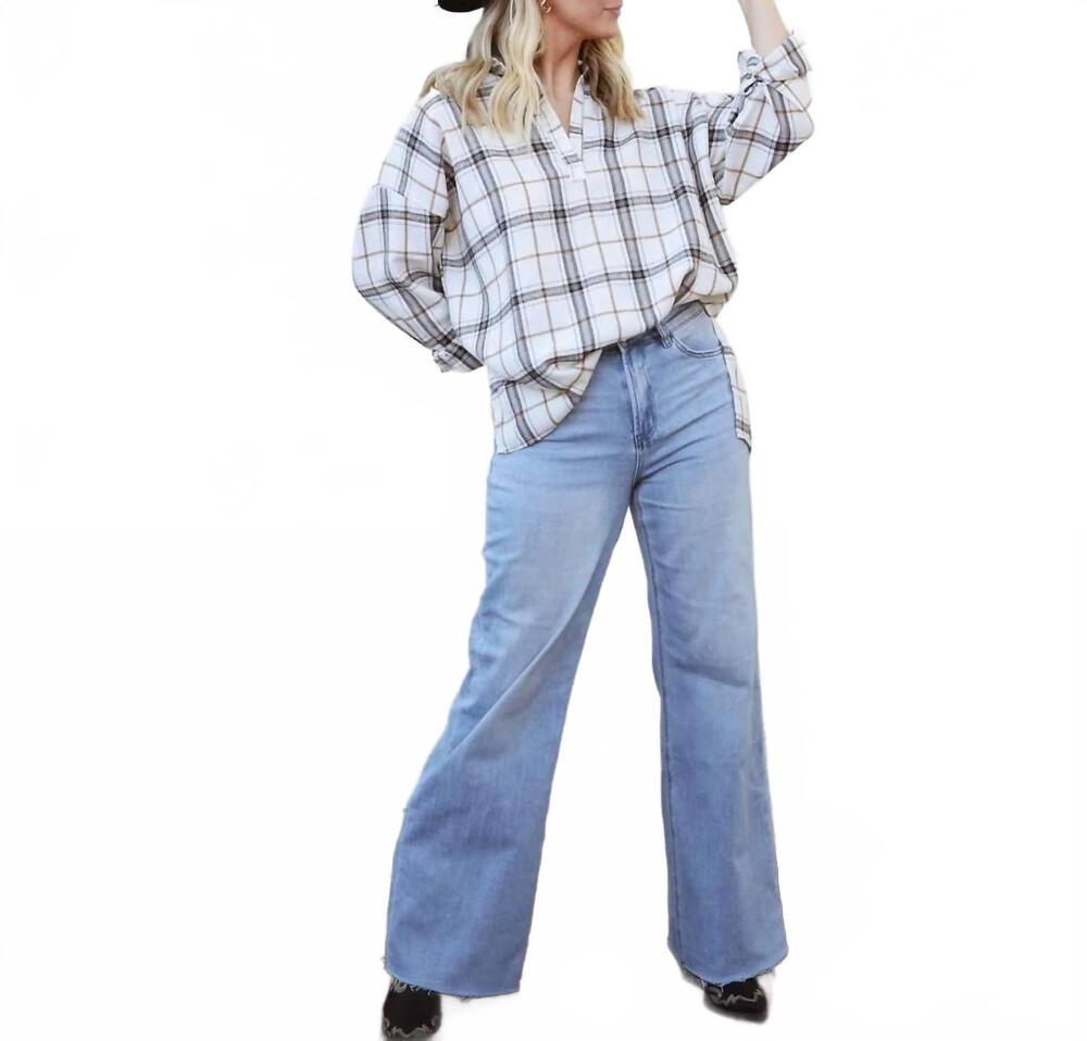 NEW VERVET BY FLYING MONKEY high waisted wide leg jeans in denim